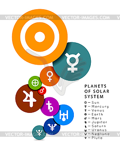 Planet of Solar System - vector clipart