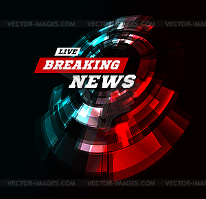Live Breaking News Can be used as design for - vector clipart / vector image