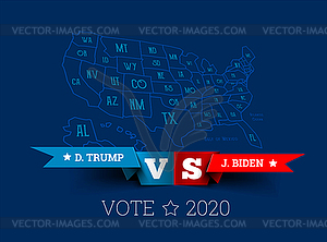 Presidential elections in United States. Donald - vector image