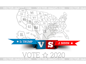 Presidential elections in United States. Donald - vector image