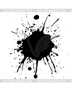 Black Ink Splatter - vector clipart