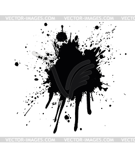 Black Ink Splatter - vector image