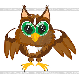 Cartoon of owl - vector clipart