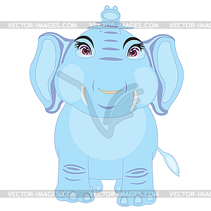 Cartoon Elephant - vector clip art