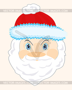 Head Santa Claus - royalty-free vector image