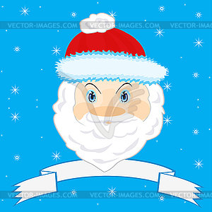 Festive Santa Claus - vector clip art