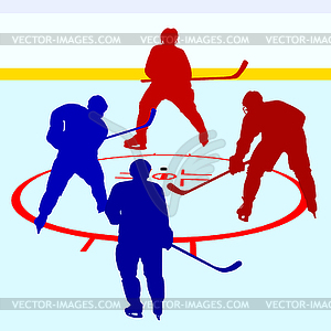 Ice hockey players - vector image