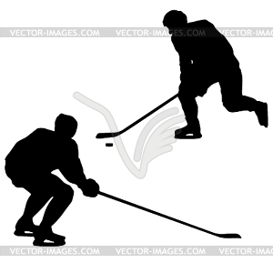 Ice hockey players - vector clip art