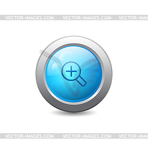 Zoom in web button - vector clip art