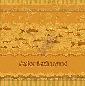 Ethnic background - vector clipart