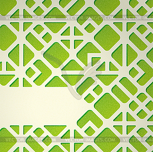 Green geometric background - vector clipart