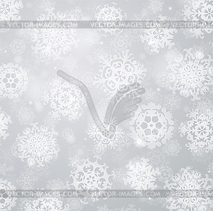 Snowflakes background - vector clipart