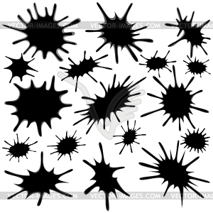 Spot blots - vector clipart