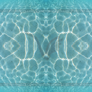 Water, mosaic style - vector image