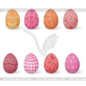 Set Easter eggs - vector clipart