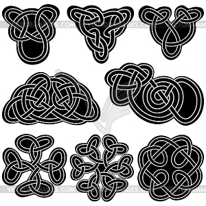 Set celtic knot - vector image