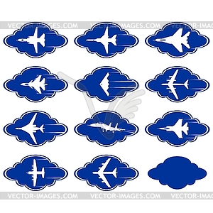 Military aircraft - vector clip art