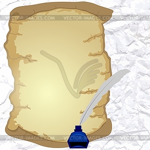 Parchment and stationery - vector clip art