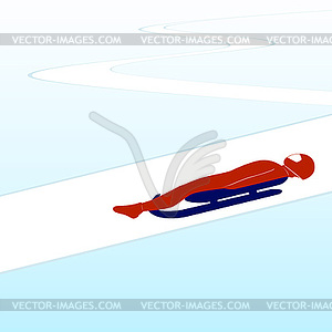 Luge World-1 - vector clip art