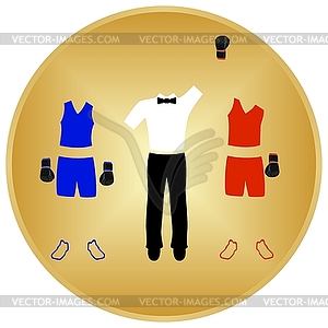 Boxing. Victory - vector clip art