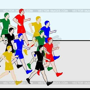 Athletics. Racewalking- - vector clip art