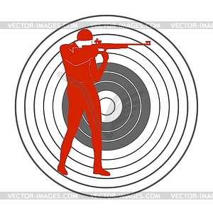 Bullet shooting - vector clipart