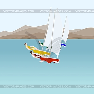 Sail sport - vector clipart