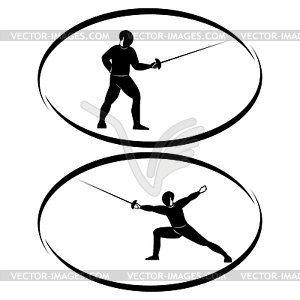 Fencing - vector EPS clipart