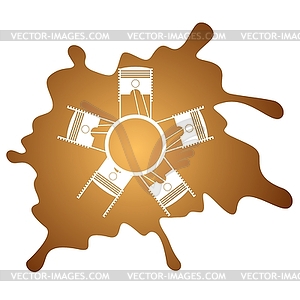 Engine Oil - vector image