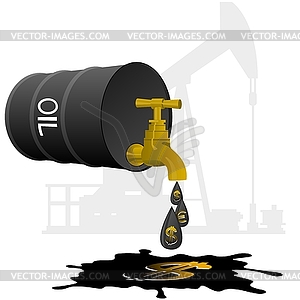 Oil business - vector clip art