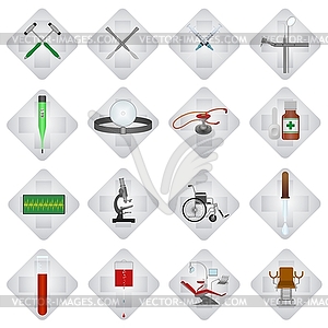 Set of medical icons - vector clip art