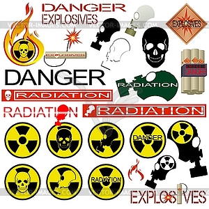 Radiation danger - vector clip art