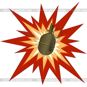 Assault greenade - vector clipart