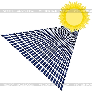 Solar panels - vector image