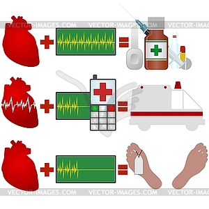 Болезнь сердца - векторное изображение