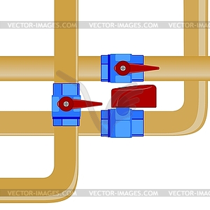 Gas pipes- - vector image