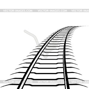 Abstract railway line - vector clip art