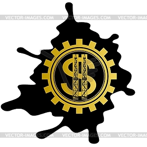 Oil business - vector clipart