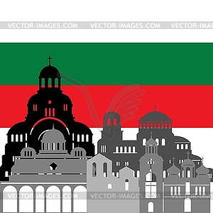 Болгария - цветной векторный клипарт