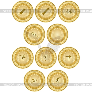 Gold medal sport - vector clipart