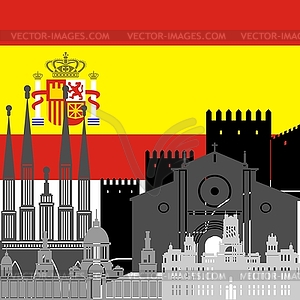 Spain - vector clipart