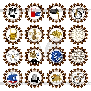 Petroleum Industry - royalty-free vector clipart