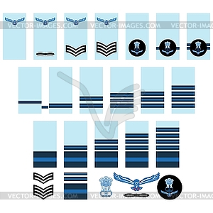 Indian Air Force insignia - vector image