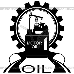 Icon oil industry - vector image