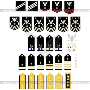 Insignia of U.S. Navy - vector clip art