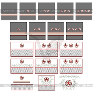 Insignia Russian railway workers - vector clip art