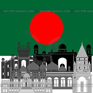 Bangladesh - color vector clipart