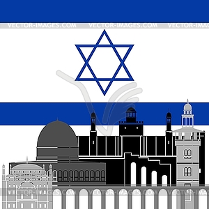 Израиль - изображение векторного клипарта
