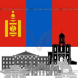 Mongolia - vector image