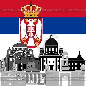 Serbia - vector clipart